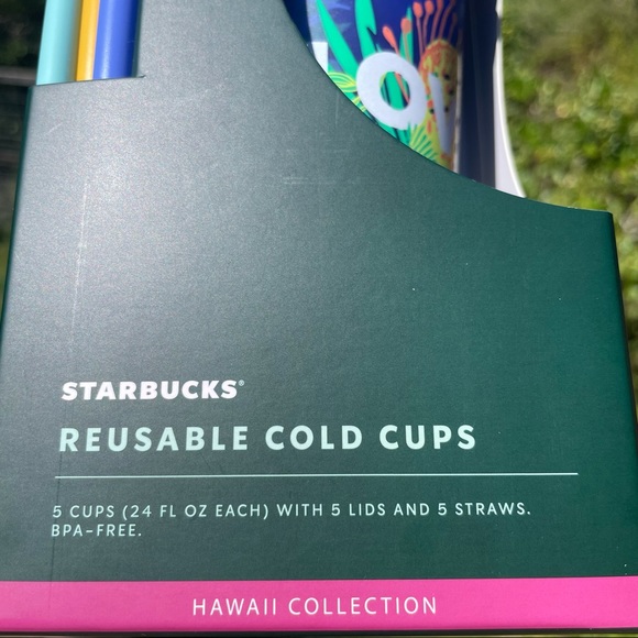 Starbucks Hawaii Edition collectable Reusable Plastic Cold Cups - Picture 7 of 8